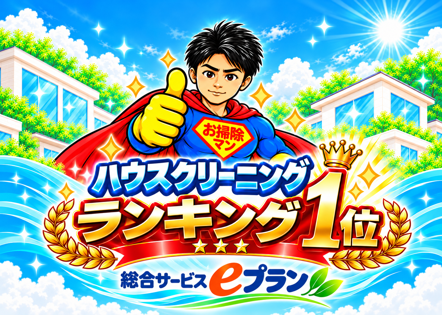 ハウスクリーニング部門ランキング全国1位の写真