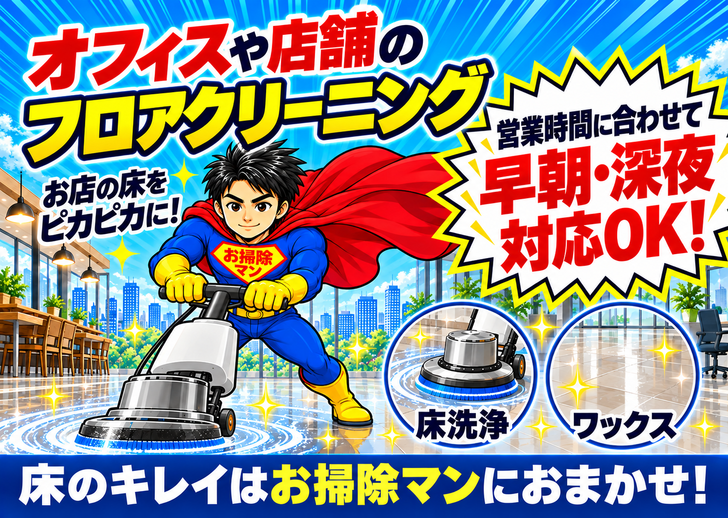 フロアークリーニングの画像